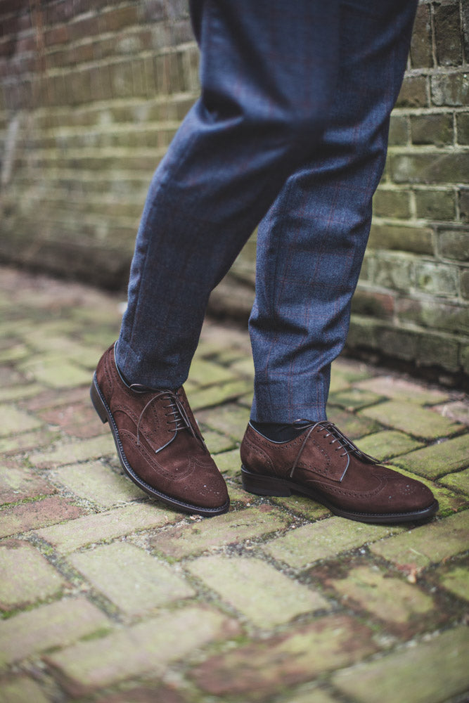 Suede Oxford Shoes With Jeans Dover Brown Suede
