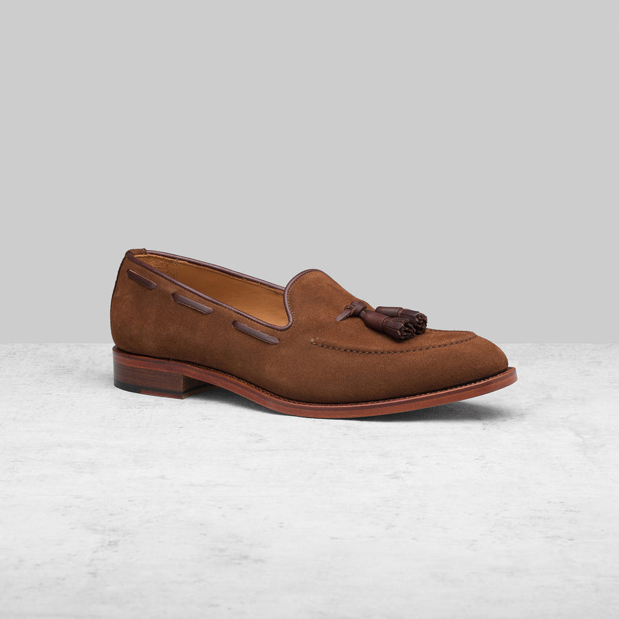 Abbey Loafer Camel Suede