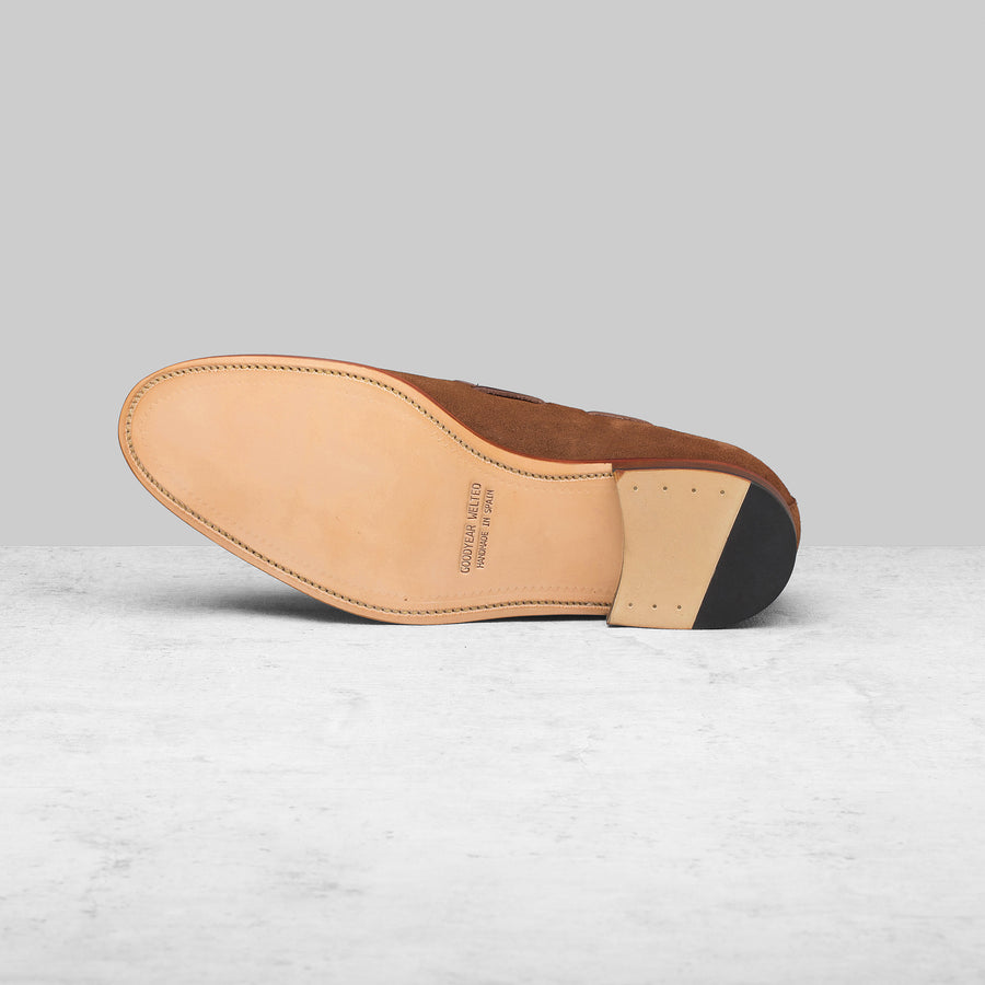 Abbey Loafer Camel Suede