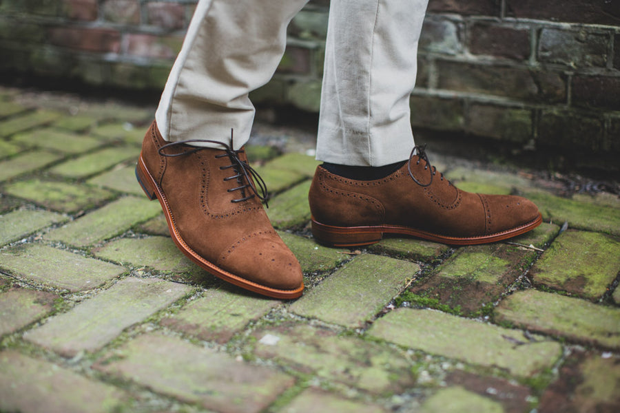 Suede Oxford Brown Oxfords With Jeans Suede Oxfords With Jeans Store